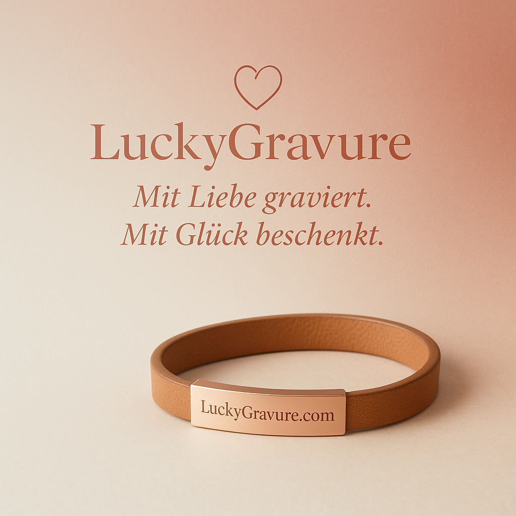 Geschenkbox mit graviertem Armband von LuckyGravure