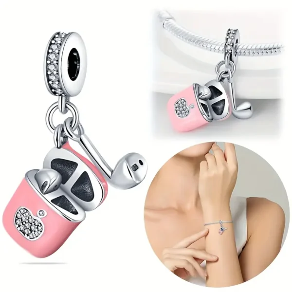 Charm-Anhänger „Mini Earbuds“ – Stylischer Schmuck für Armbänder & Ketten
