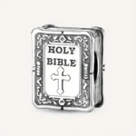 Charm-Anhänger „Holy Bible“ – Charm mit Gravur | Glaubensschmuck für Armbänder & Ketten