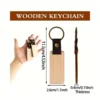 Gravierbarer Holz-Schlüsselanhänger – Personalisierbar mit Schrift oder Bild | Holz & Metall | Unisex