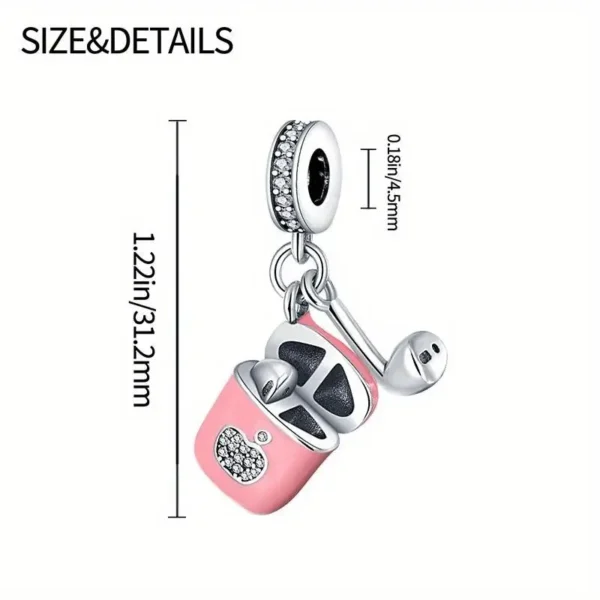 Charm-Anhänger „Mini Earbuds“ – Stylischer Schmuck für Armbänder & Ketten