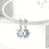 Charm „Sonne & Mond“ – Versilberte Anhänger mit Kristallen | Mystisches Charm-Set für Armbänder & Ketten