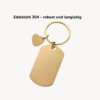 Bild 4 Schlüsselanhänger gold Personalisierter Schlüsselanhänger mit Foto & Herz – Edelstahl 304, goldfarben