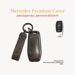 MERCEDES-BENZ Premium Autoschlüssel-Cover inkl. veganem Lederband, inkl. Personalisierung Typ I