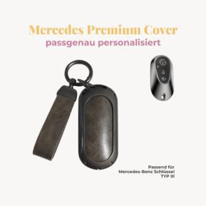 MERCEDES-BENZ Premium Autoschlüssel-Cover inkl. veganem Lederband, inkl. Personalisierung Typ III