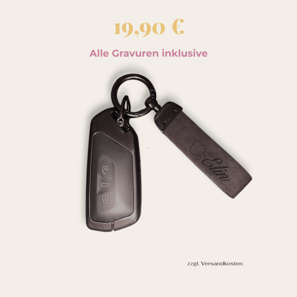 MERCEDES-BENZ Premium Autoschlüssel-Cover inkl. veganem Lederband, inkl. Personalisierung Typ I