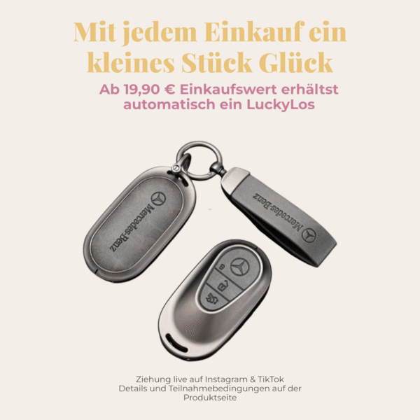 MERCEDES-BENZ Premium Autoschlüssel-Cover inkl. veganem Lederband, inkl. Personalisierung Typ I