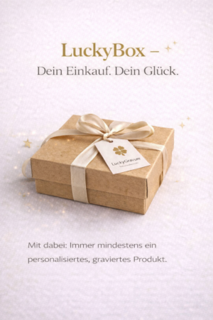 LuckyBox® – Dein Einkauf, dein Glück | Personalisierte Mysterybox mit Gravur